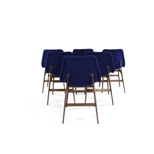 Blue Chairs by Vittorio Dassi, 1950s, Set of 6 For Sale - Image 8 of 15
