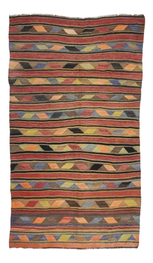Vintage Turkish Wool Kilim Rug