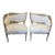 Pair Hollywood Regency 1950s Matched Pair of Leaf Chairs For Sale