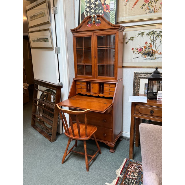 Early American Chippendale Style Secretary Desk For Sale - Image 14 of 14
