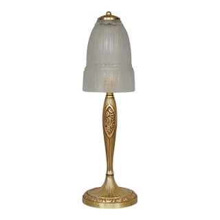 French Art Deco Table Lamp by Leon Richard & Muller Freres 1920s France For Sale