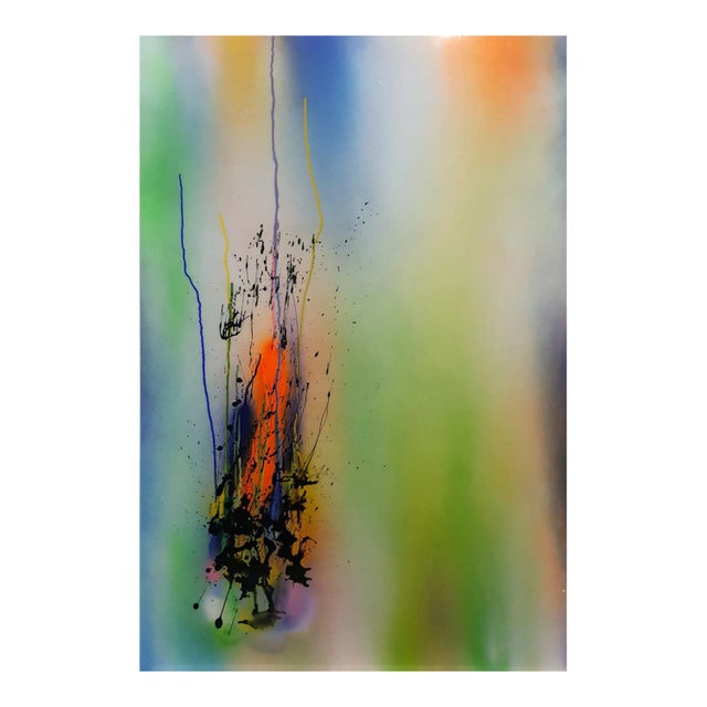 Gerard Pairé, 200803, 2020, Polymer & Spray Paint on Canvas For Sale