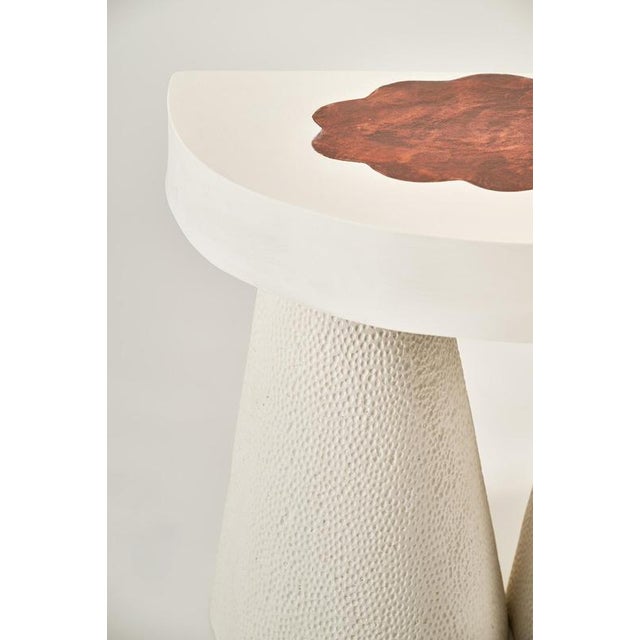 Half Moon Bedside Table in Jesmonite by Perler For Sale - Image 6 of 13