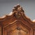 Wood Antique Baroque Style 3-Door Wardrobe in Walnut For Sale - Image 7 of 13