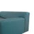 Textile Grata 3-Seater Sofa and Ottoman in Petrol Blue Fabric from Rolf Benz, Set of 2 For Sale - Image 7 of 18