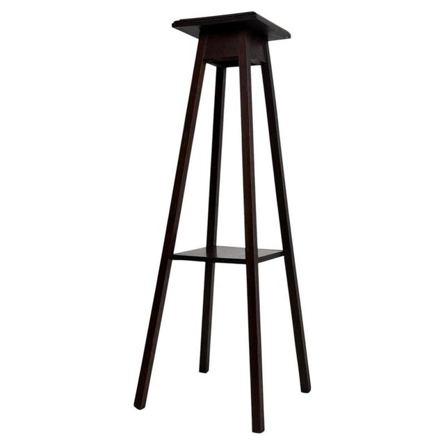 Antique English Oak Planter Stand, 1890s For Sale - Image 9 of 9