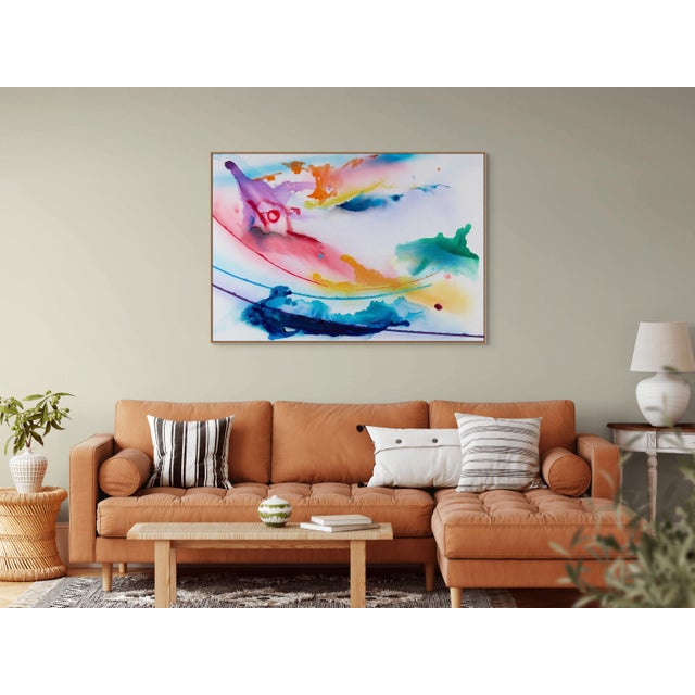 Abstract Contemporary Abstract Acrylic on Canvas "Sinneswelt_LK32" by Kyong Lee For Sale - Image 3 of 10