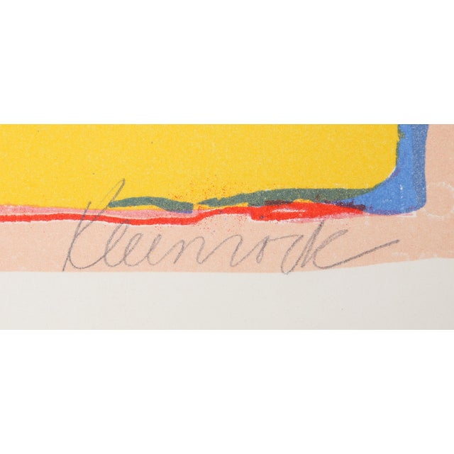 Pink Dream Markings by Sybil Kleinrock, American Date: circa 1978 Lithograph, signed and numbered in pencil Edition of...