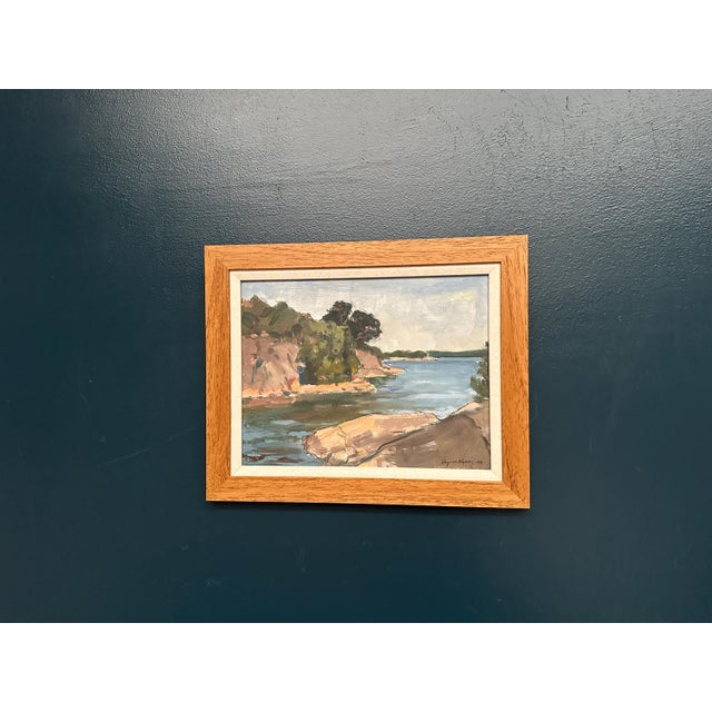 Ragner Nyberg, River, 1969, Oil on Panel, Framed For Sale - Image 18 of 18