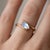 Contemporary Natural Rainbow Moonstone Ring | Dainty Twisted Shank Band Gemstone Ring | June Birthstone Ring Us 7 For Sale - Image 3 of 3