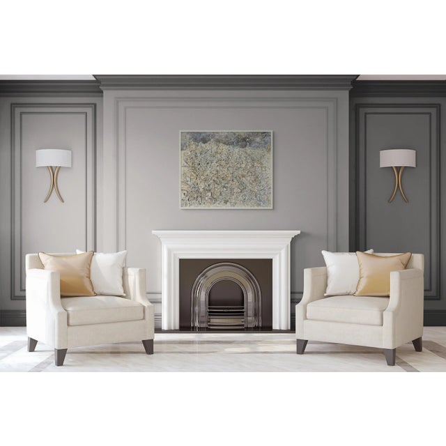 FREE SHIPPING FOR A LIMITED TIME ONLY! Original Abstract Relief Landscape Oil Painting by Diane Grant Mixed media. Oil on...