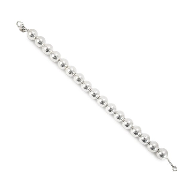Early 21st Century Tiffany & Co. Tiffany Hardwear 925 Sterling Silver 10 MM Ball Bead Bracelet For Sale - Image 5 of 8