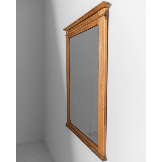 1880s French Oak Neoclassical Mirror For Sale - Image 11 of 18