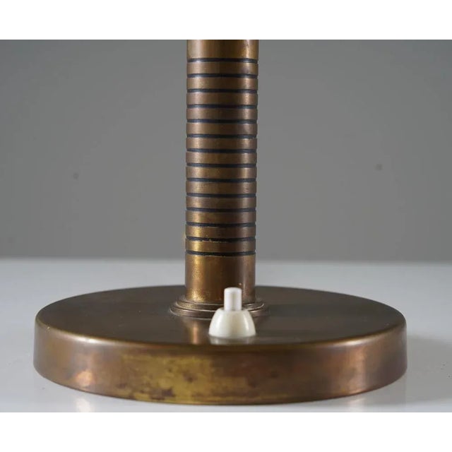 Swedish Modern Table Lamp in Brass by Boréns, 1940s For Sale - Image 3 of 9