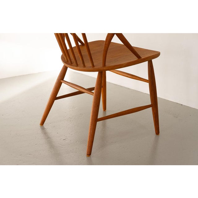Brown Danish Modern IW2 Armchair in Oak by Niels Eilersen for Illum Wikkelsø, 1960s For Sale - Image 8 of 18