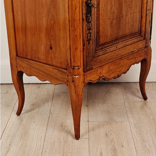 Brown Small French Walnut Jelly Cabinet, Louis XV Provincial Style, 19th Century For Sale - Image 8 of 10