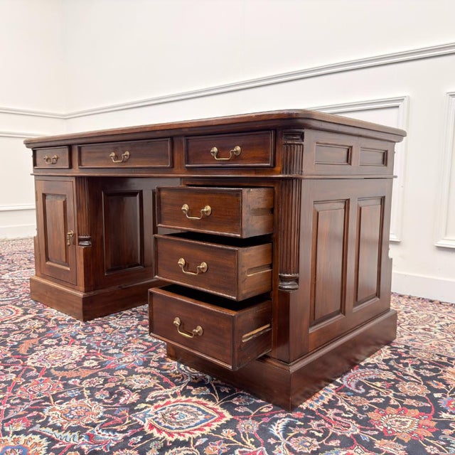Classic English Chesterfield Desk For Sale - Image 15 of 18