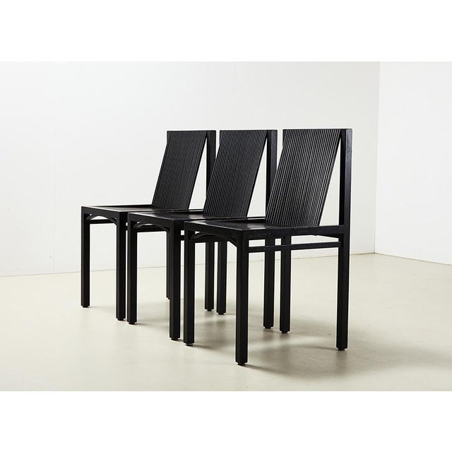 1980s Vintage Latjes Dining Chairs by Ruud Jan Kokke for Metaform, 1980s, Set of 3 For Sale - Image 5 of 9