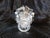 Cut Crystal Irice Brand Perfume Bottle With Large Round Stopper For Sale - Image 4 of 7