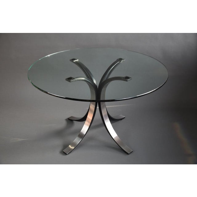 T69 Dining Table in Glass and Metal by Osvaldo Borsani from Tecno, 1960 For Sale - Image 15 of 15