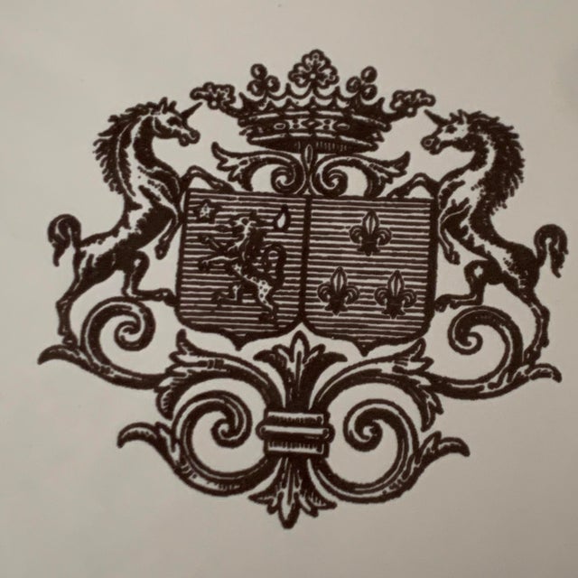 Shabby Chic Rare Niderviller Faience Plates – French Elegance & Heritage French Faience Niderviller France Dinner Service Coat of Arms - 20 Pieces For Sale - Image 3 of 10