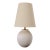 Vintage White Stippled Ceramic Orb Table Lamp by Lee Rosen for Design Technics For Sale