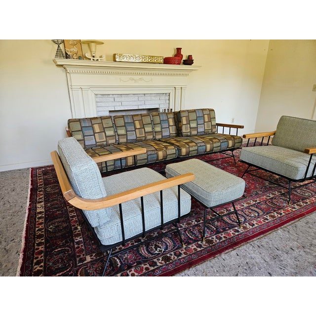 1950s MCM Attributed to Richard McCarthy by Selrite Wought Iron Couch For Sale - Image 10 of 10