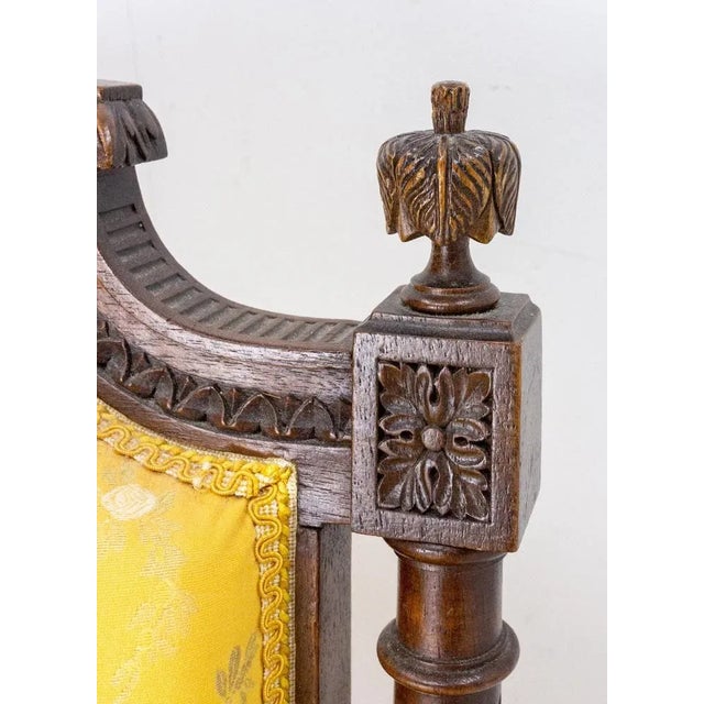 19th Century French Walnut Fauteuil Armchair For Sale - Image 9 of 10