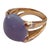 18kt Yellow Gold Cushion Ring with Cabochon Chalcedony and Diamonds For Sale