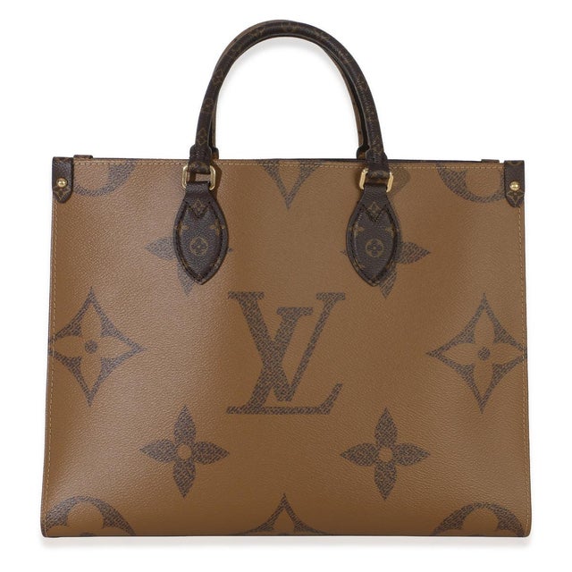 Louis Vuitton Reverse Monogram Canvas Onthego MM For Sale - Image 4 of 9
