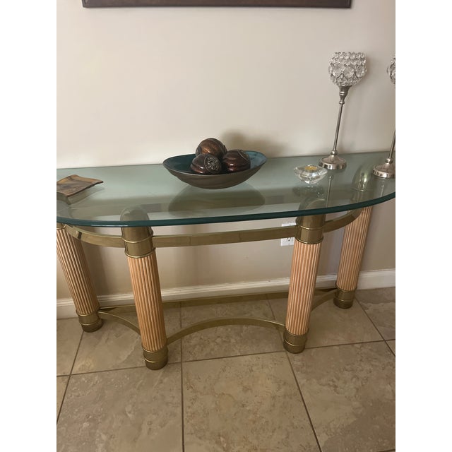 Macy's Vintage Sofa Table For Sale - Image 4 of 4