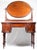 20th Century Walnut Vanity Dressing Table with Tilting Mirror and Arabescato Marble Top, 1890s For Sale - Image 10 of 12