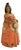 1915 National Foundry Cast Iron Antique Lady With Hat and Flowers Doorstop For Sale