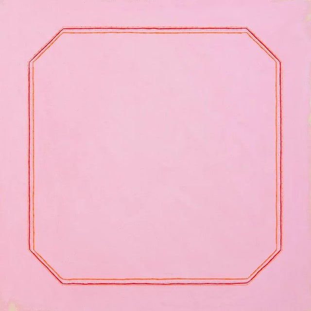 Contemporary Minimalist Pink Abstract Fine Art Print, Unframed 24 X 24 For Sale