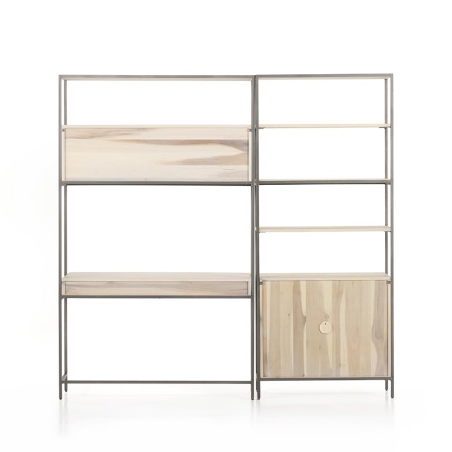 Four Hands Trey Modular Wall, Bookcase, Desk, Dove For Sale - Image 9 of 12