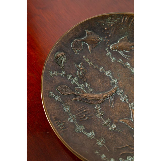 Large Art Deco Bronze Bowl by Gunnar Nylund for Akta Brons, Sweden, 1940s For Sale - Image 10 of 14