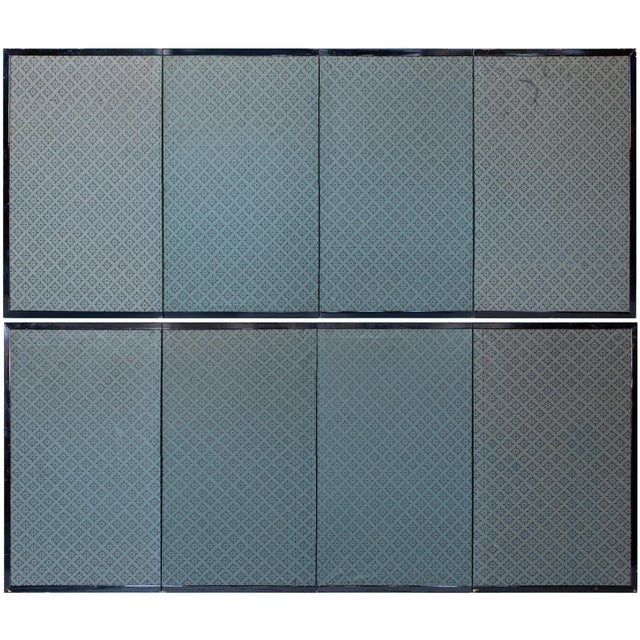 1950-1960s Showa Era Pair of Painted Japanese Byobu Screens For Sale - Image 17 of 18