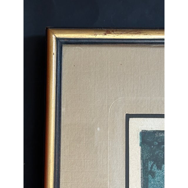 Vintage Framed Early 20th Century Landscape Woodblock Print For Sale In New York - Image 6 of 14