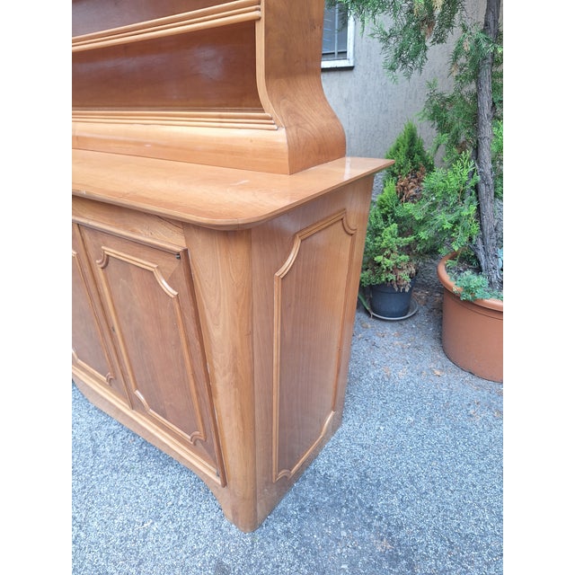 Vintage Plate Rack in Sinuous Light Wood by Mario Cereghini, 1940s For Sale - Image 15 of 18