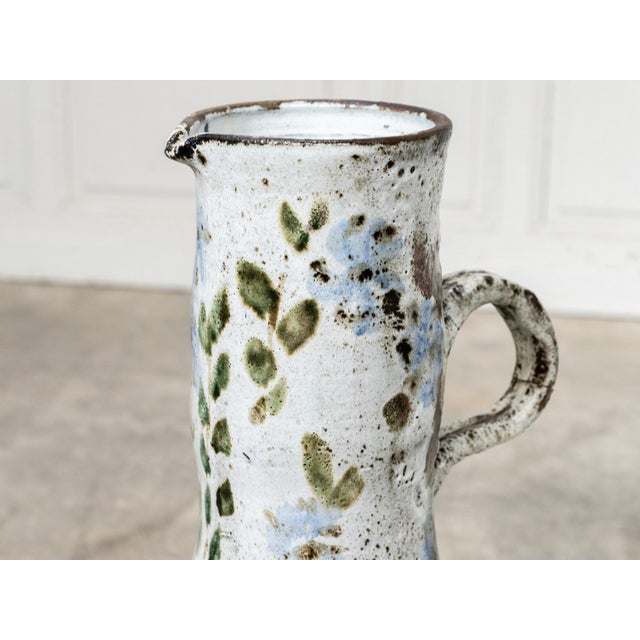 A beautiful ceramic set made by Albert Thiry for Vallauris in the 1980s, comprising a large pitcher and a small covered...