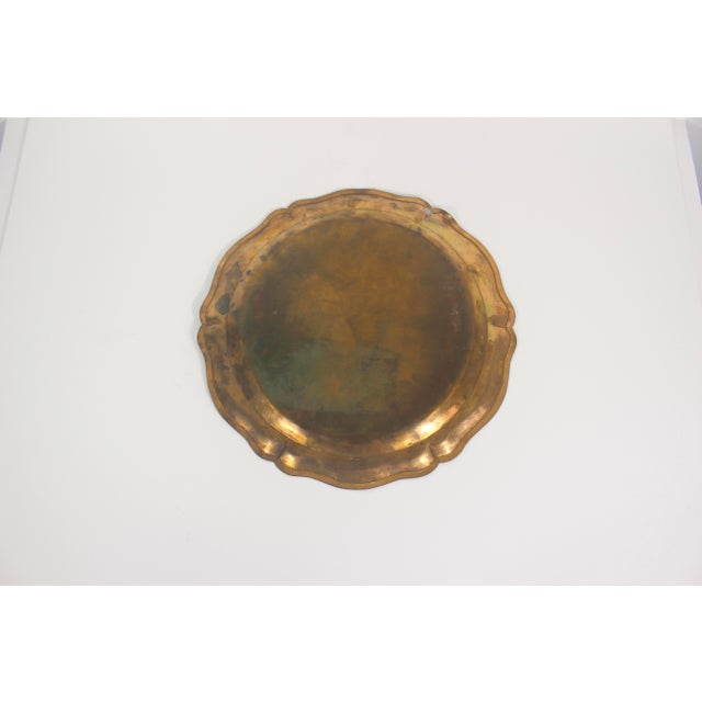 Arts & Crafts Vintage Copper Tray Arts and Crafts Style For Sale - Image 3 of 6