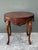 French Provincial Vintage Hand Carved Swag Side Table For Sale - Image 3 of 12
