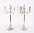 Antique Large Silver Plated Four Light Candelabra, Set of 2 For Sale - Image 13 of 18