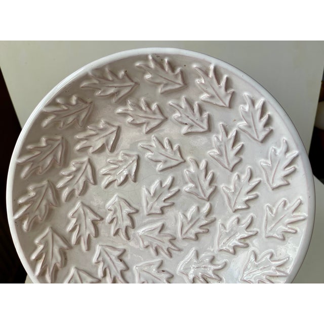 Scandinavian Modern White Ceramic Bowl by Herne Nielsen, 1960s For Sale - Image 6 of 9