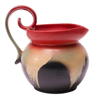 Mid-Century Dutch Hand-Painted Ceramic Decorative Pitcher
