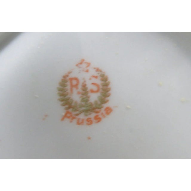 Rs Prussia Porcelain Floral Pink Roses Green Shaving Mug For Sale - Image 4 of 13