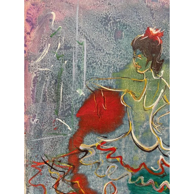 Relois, Flamenco, Oil Painting on Canvas, 1975 For Sale - Image 7 of 8