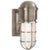 Marine Wall Light in Antique Nickel with White Glass Designer: Chapman & Myers Height: 10.5" Extension: 7.75" Backplate:...