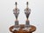 English 19th Century English Tôle Amphorae Shaped Table Lamps on Lucite Bases - a Pair For Sale - Image 3 of 12