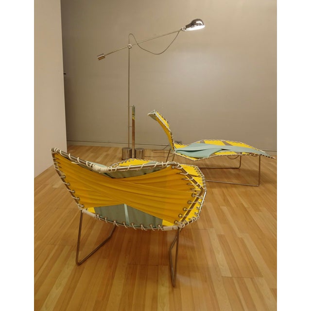 Pair of vintage 2008 Tropicalia chaise lounges originally designed by Patricia Urquiola for Moroso, Italy. The original...